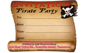 Pirate Party Invitations